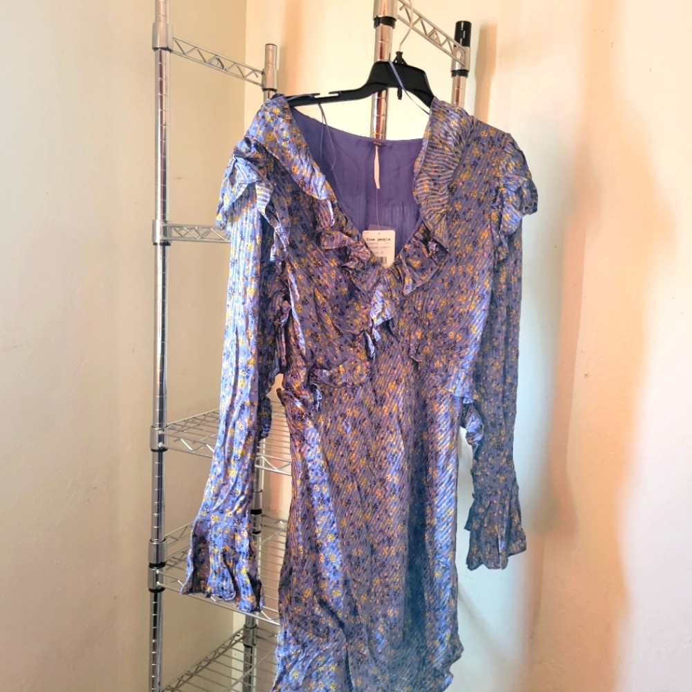 Free People blue dress brand new size 12
